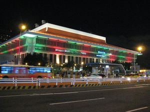 台北駅のライトアップ